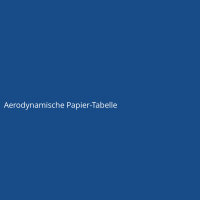 Aerodynamische Papier-Tabelle