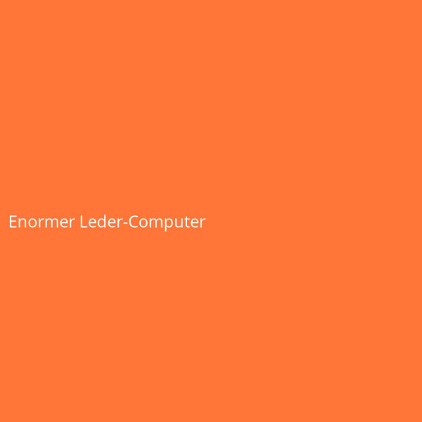 Enormer Leder-Computer