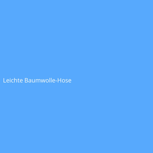 Leichte Baumwolle-Hose